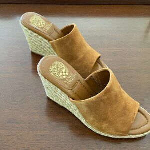 Vince Camuto Fayla Espadrille Wedge Sandals in Golden Walnut